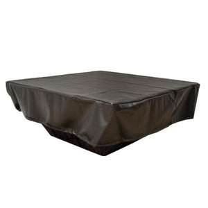 62x30" Black Vinyl Fire Pit Cover w/Drawstring