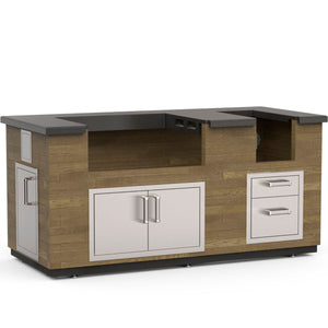 FireMagic "Reclaimed Wood" Island Bundle (35" x 77")