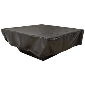 130x30" Black Vinyl Fire Pit Cover w/Drawstring