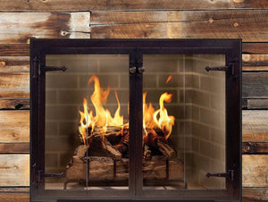 Legend Design - Hammered Edge Fireplace Doors