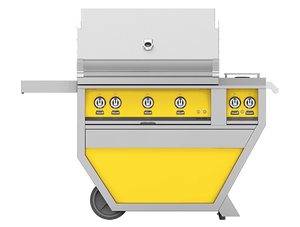36" Hestan Outdoor Deluxe Grill with Double Side Burner