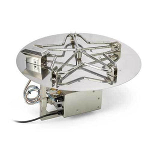 30" Flat Pan Style Fire Pit Insert - Natural Gas - 120VAC