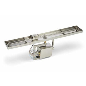 121 X 8" Linear Interlink Pan Fire Pit Insert - Natural Gas - 120VAC