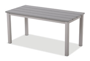 21" x 42" Rustic Polymer Top Coffee Table