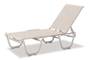 Gardenella Sling 16" Four-Position Lay-flat Stacking Armless Chaise