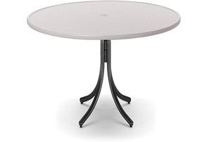Round Value Hammered MGP Top Bar Height Table