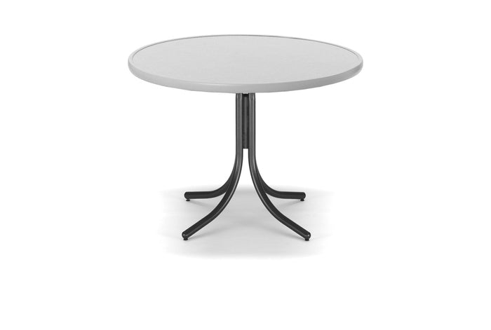 Round Value Hammered MGP Top Balcony Height Table