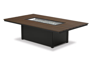 48" x 84" Rectangular Rustic Top Fire Table