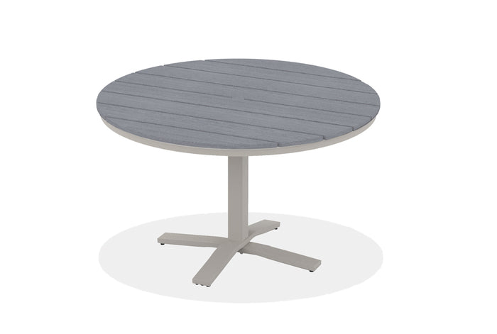 Round Rustic Polymer Top Balcony Height Table