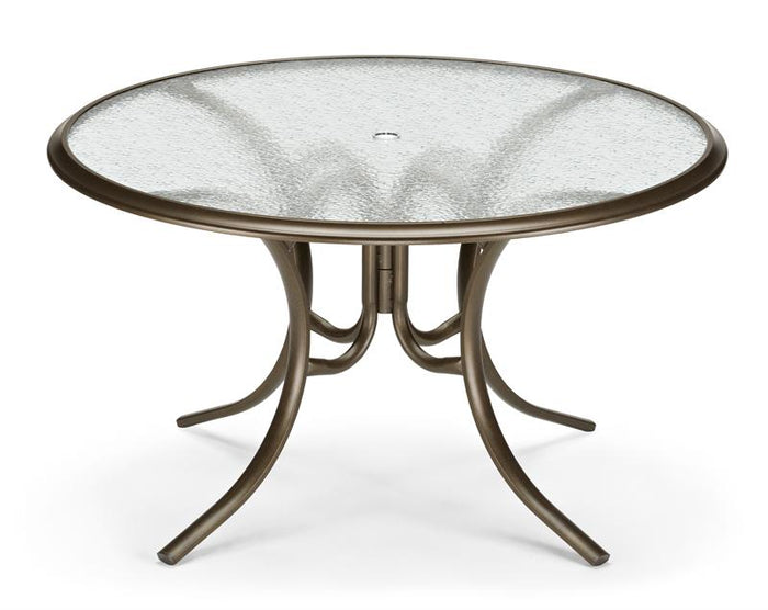 Round Glass Top 56" Dining Table