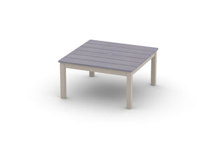 36" Square Rustic Polymer Top Parson Table