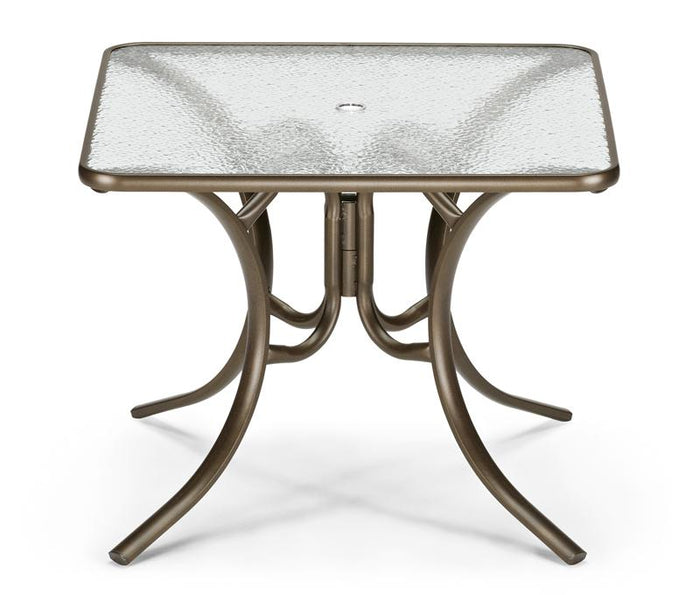 Square Glass Top 36" Table
