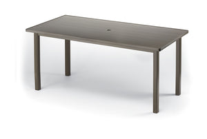 42" x 84" Rectangle Aluminum Slat Top Table