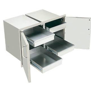 FireMagic Aurora Double Access Doors with Two Dual Drawers