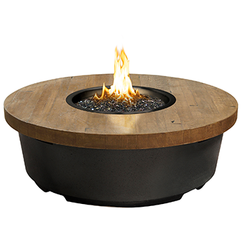 Reclaimed Wood Contempo Round Fire Table
