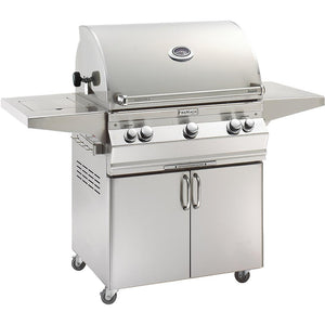 FireMagic Aurora A660s Portable Grill with Analog Thermometer & Flush Mounted Single Side Burner
