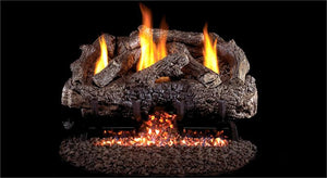 Charred Frontier Oak Gas Logs- Vent Free