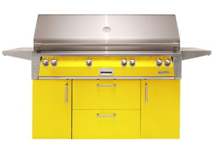 Alfresco 56" Cart Grill with Side Burner