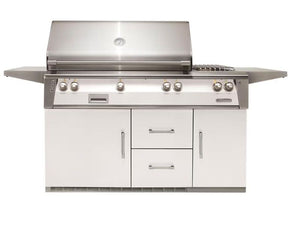 Alfresco 56" Cart Grill with Side Burner