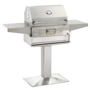 Firemagic Post Mount Stainless Steel Charcoal Grill
