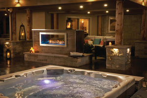 Galaxy 48 See Thru Outdoor Fireplace