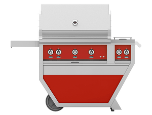 36" Hestan Outdoor Deluxe Grill with Double Side Burner