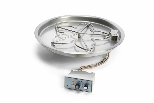 43" Bowl Style Fire Pit Insert - Natural Gas - 120VAC