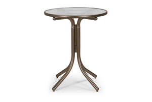 Round Glass Top Balcony Height Table