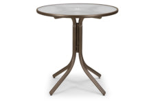 Round Glass Top Balcony Height Table