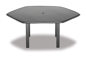 Hexagonal Aluminum Slat Top 62" Table