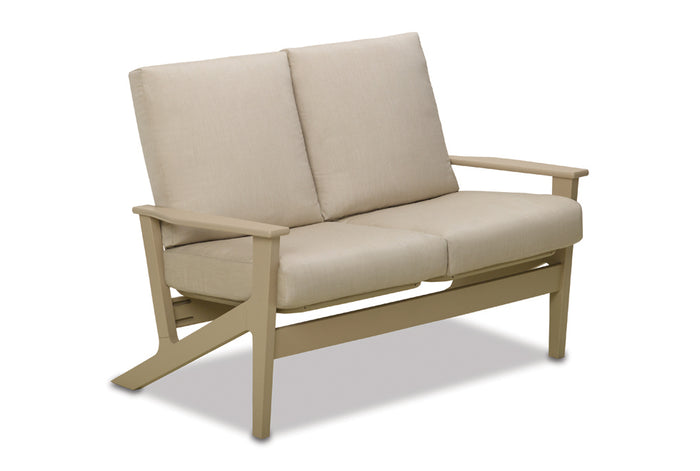 Wexler Cushion Chat Height Two-Seat Loveseat w/ MGP Arms
