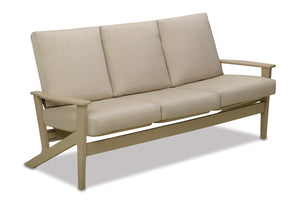 Wexler Cushion Chat Height Three-Seat Sofa w/ MGP Arms