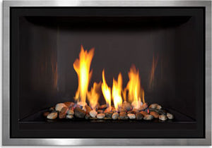 Mendota Fullview Decor Gas Fireplace