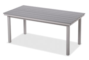 42" x 84" Rectangle Rustic Polymer Top Bar Height Table