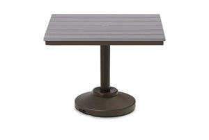 Square Rustic Polymer Top Bar Height Table