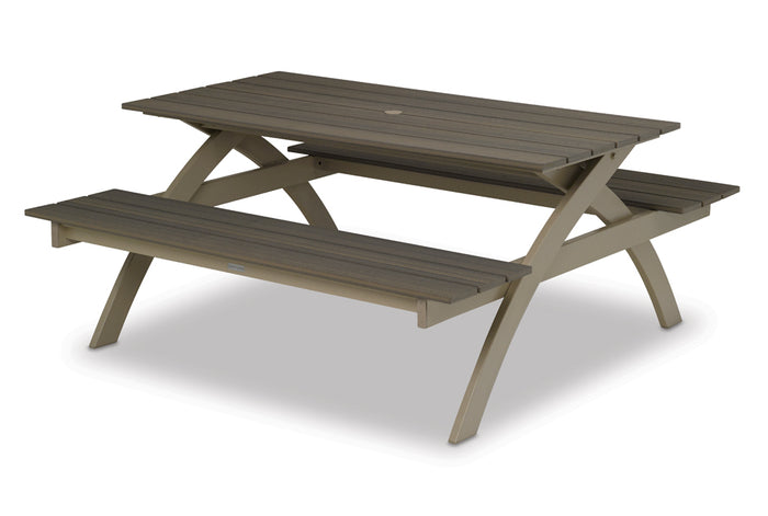 Rustic Polymer Top Picnic Table