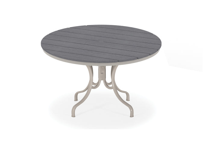 Round Rustic Polymer Top Dining Height Table