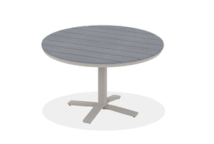 Round Rustic Polymer Top Dining Height Table
