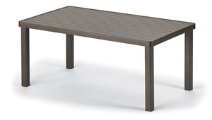 Aluminum Slat Top Table, 24 x 42 Coffee Table