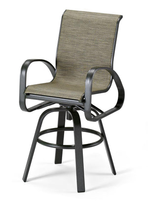 Primera Sling Bar Height Swivel Arm Chair