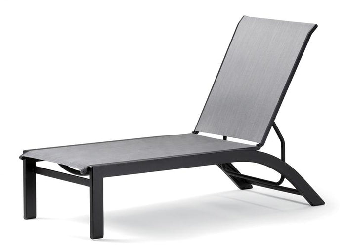 Kendall Sling Lay-Flat Stacking Armless Chaise