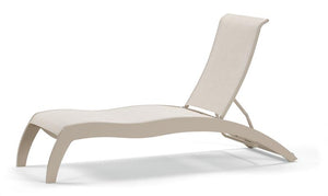 Dune MGP Sling Stacking Armless Chaise w/ Wheels