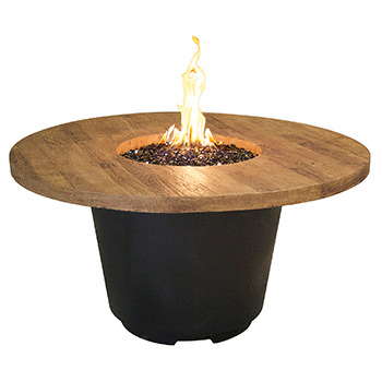 Reclaimed Wood Cosmopolitan Round Fire Table