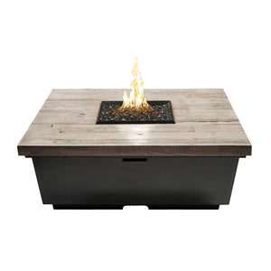 Reclaimed Wood Contempo Square Fire Table