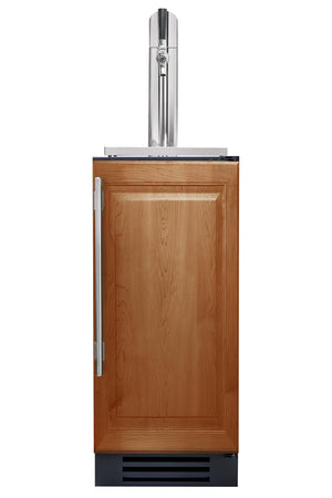 True Beverage Dispenser- 15" Single Tap Overlay Solid Door