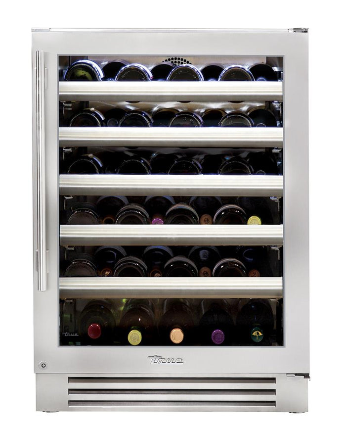 True Wine Cabinet- 24" Single Zone Stainless Glass Door