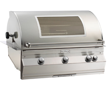FireMagic Aurora A790i Built-in-Analog Style-with Rotisserie Backburner