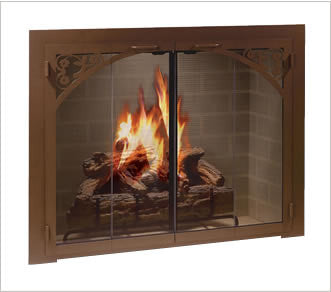 Legend Premier Design - Tuscan Faux Arch Fireplace Doors